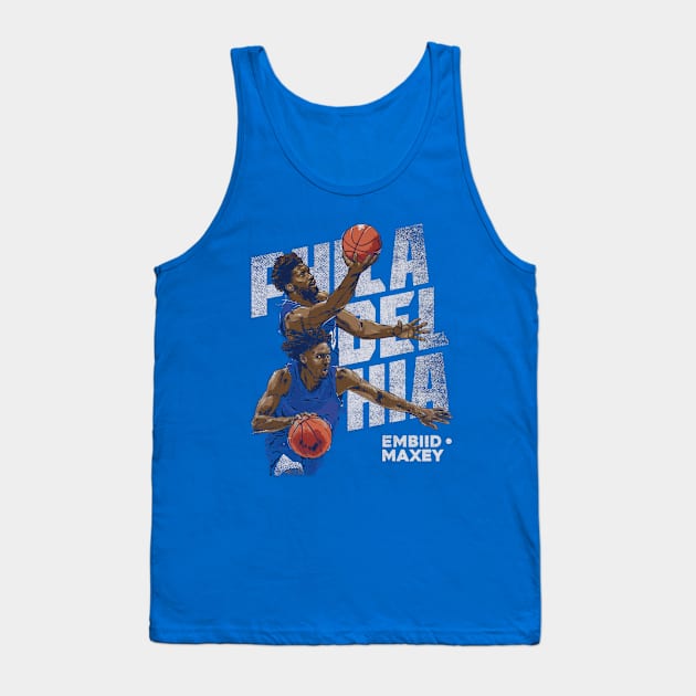 Joel & Tyrese Maxey Philadelphia Duo Tank Top by ClarityMacaws